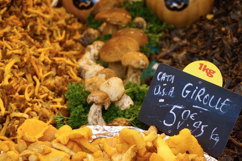 wild mushrooms in Paris